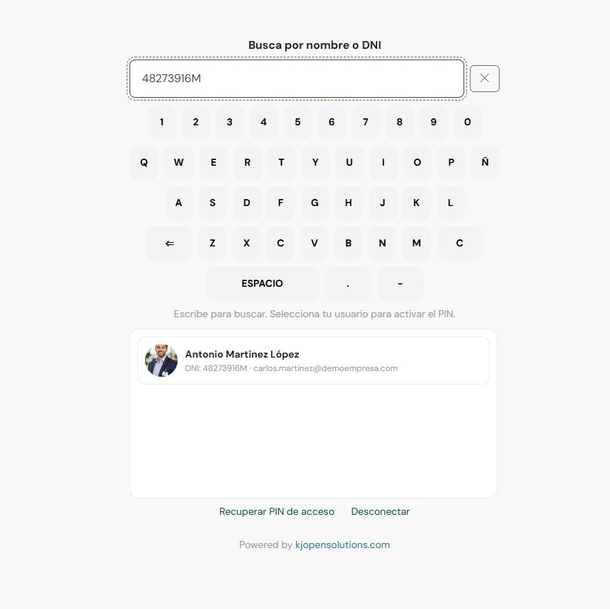 Modo kiosko Recursivia