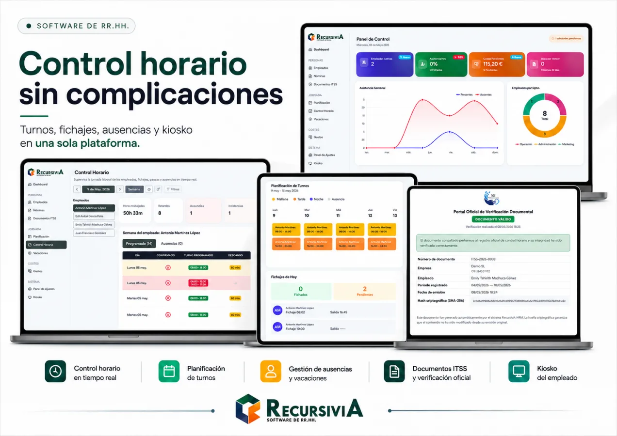 Control horario en España: cómo pasar del fichaje aislado a una operativa trazable
